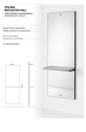 IDEMA SPECCHIERA CON MENSOLA REFLECTIO FULL 375.005