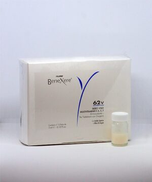 BENEXERE SIERO VISO MULTIVITAMINICO ANTIOSSIDANTE PER TRATTAMENTI CON OSSIGENO 62V  12 FIALE DA 3ML