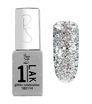 PEGGY SAGE SMALTO SEMIPERMANENTE 3 IN 1 1-LAK GLITTER 5 ML 182114